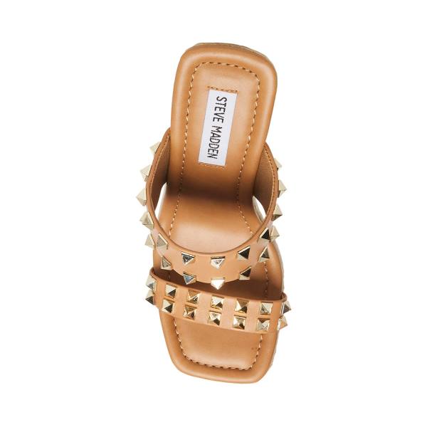 σανδαλια γυναικεια Steve Madden Mackie-s Tan καφε Πολύχρωμο | SM-918DW