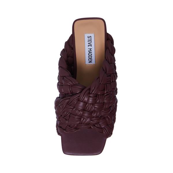 σανδαλια γυναικεια Steve Madden Marina Burgundy μπορντο | SM-548NM