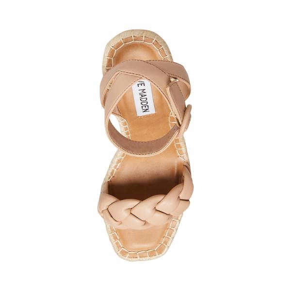 σανδαλια γυναικεια Steve Madden Novah Tan καφε | SM-085ST