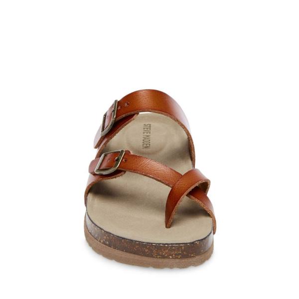 σανδαλια παιδικα Steve Madden Jbeached Cognac καφε | SM-081BO