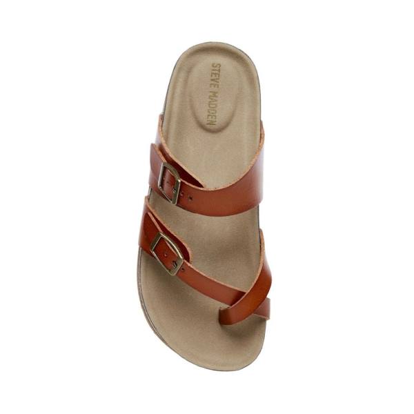 σανδαλια παιδικα Steve Madden Jbeached Cognac καφε | SM-081BO