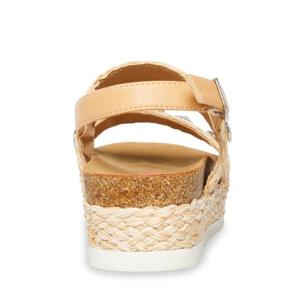 σανδαλια παιδικα Steve Madden Jgemston Raffia καφε | SM-246XL