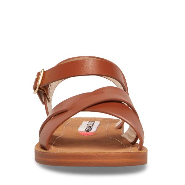 σανδαλια παιδικα Steve Madden Jleague Cognac καφε | SM-341XI