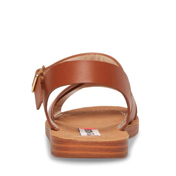 σανδαλια παιδικα Steve Madden Jleague Cognac καφε | SM-341XI