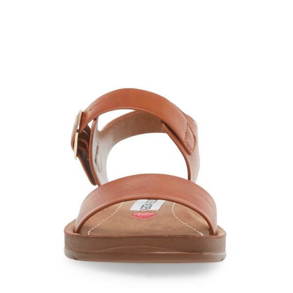 σανδαλια παιδικα Steve Madden Jprobler Cognac καφε | SM-031XE