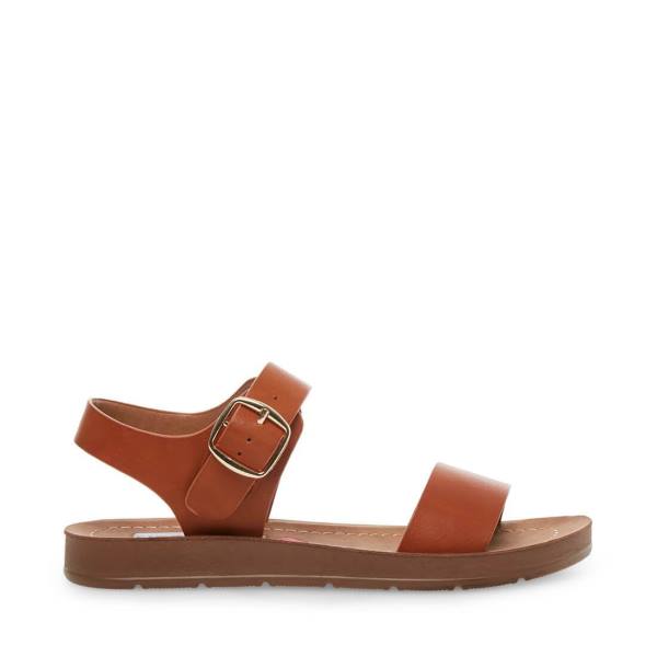 σανδαλια παιδικα Steve Madden Jprobler Cognac καφε | SM-031XE