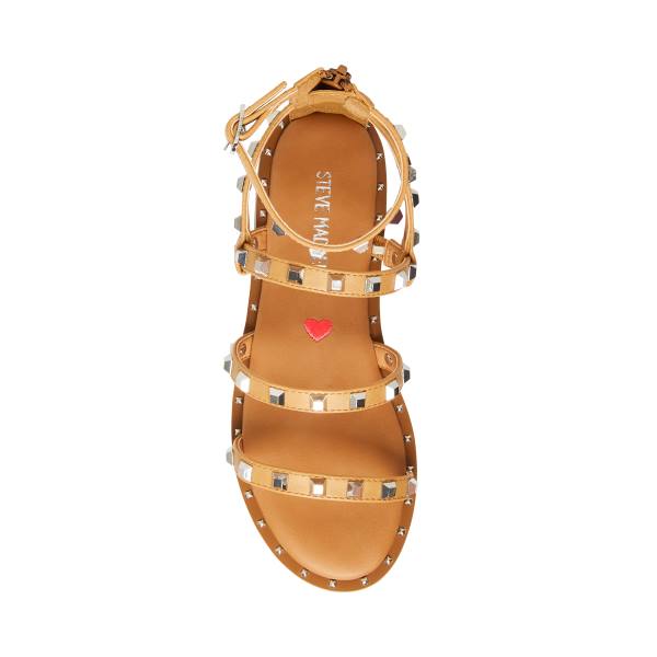 σανδαλια παιδικα Steve Madden Jtravel Tan καφε | SM-610PG