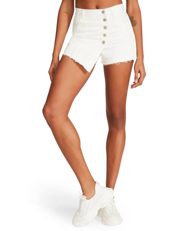 σορτσ γυναικεια Steve Madden White Denim Skort ασπρα | SM-649UO