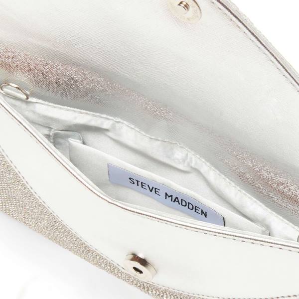 τσάντεσ χιαστί γυναικεια Steve Madden Bswagger ασημι | SM-468ZR