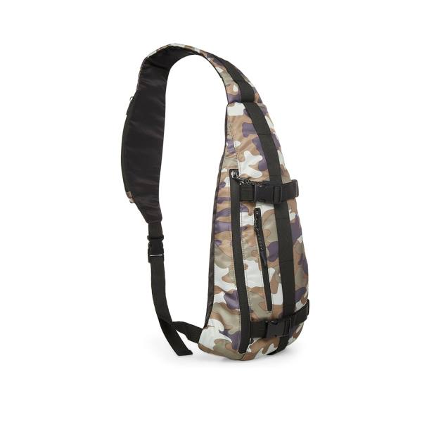 τσάντεσ ώμου ανδρικα Steve Madden Multi-pocket sling Camo μαυρα | SM-208ZJ