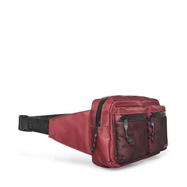 τσαντα χειροσ ανδρικα Steve Madden Mesh Fanny Pack Burgundy μπορντο | SM-621TH