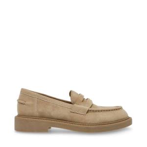 Loafers γυναικεια Steve Madden Kallen Sand σουετ καφε | SM-254FL