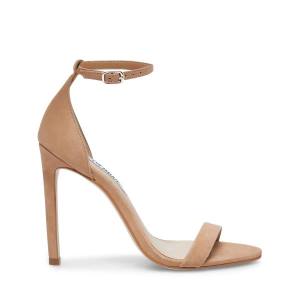 Τακούνια γυναικεια Steve Madden Brandie Camel Nubuck Heel καφε | SM-539WP