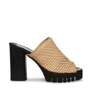 Τακούνια γυναικεια Steve Madden Fayth Sand δερματινα Heel καφε | SM-402RK