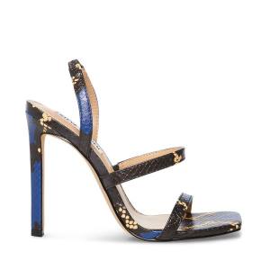 Τακούνια γυναικεια Steve Madden Grade Snake Heel μπλε Snakeskin | SM-736JU