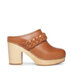 Τακούνια γυναικεια Steve Madden Highland Cognac δερματινα Heel καφε | SM-591YM