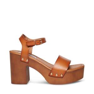 Τακούνια γυναικεια Steve Madden Ivy Cognac Heel καφε | SM-609UR