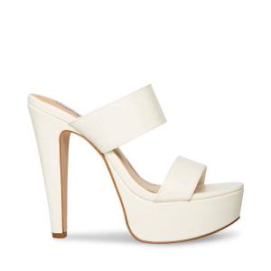 Τακούνια γυναικεια Steve Madden Kathryn Heel ασπρα | SM-721EV