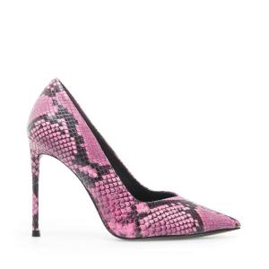 Τακούνια γυναικεια Steve Madden Princess Snake Heel ροζ Snakeskin | SM-291US