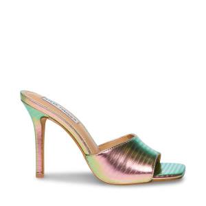 Τακούνια γυναικεια Steve Madden Signal Metallic Heel μεταλλικός Πολύχρωμο | SM-186NG