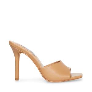 Τακούνια γυναικεια Steve Madden Signal Tan δερματινα Heel Μπεζ | SM-924GO