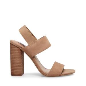 Τακούνια γυναικεια Steve Madden Sunbeam Tan Heel καφε | SM-193HL