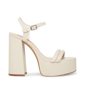 Τακούνια γυναικεια Steve Madden Tille Bone Heel Μπεζ | SM-748PK