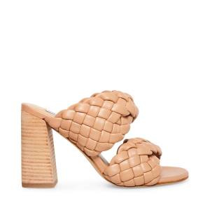 Τακούνια γυναικεια Steve Madden Twisted Tan Heel καφε | SM-062KM