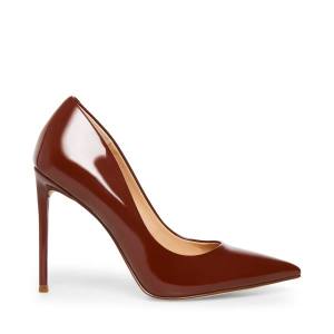 Τακούνια γυναικεια Steve Madden Vala Cognac Heel σκούρο καφε | SM-126WU