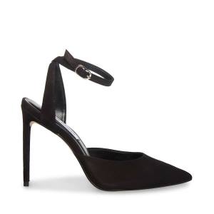 Τακούνια γυναικεια Steve Madden Vase Nubuck Heel μαυρα | SM-319XN