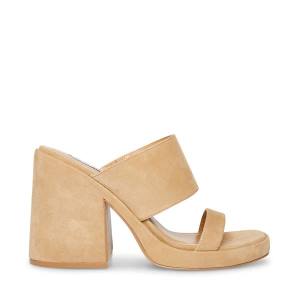 Τακούνια γυναικεια Steve Madden Vickey Sand σουετ Heel καφε | SM-945UH