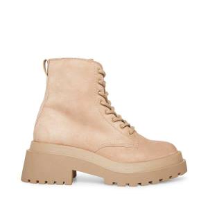 αρβυλα γυναικεια Steve Madden Malvina Taupe σουετ γκρι καφε | SM-793XC