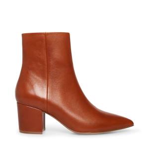 αρβυλα γυναικεια Steve Madden Ossie Cognac δερματινα καφε | SM-420GR