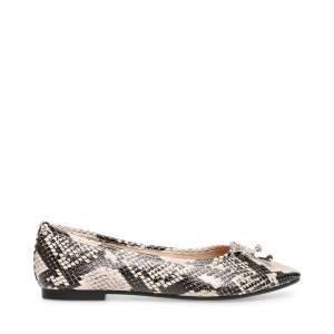 παπουτσια μπαλαρινεσ γυναικεια Steve Madden Eldora Snake Snakeskin | SM-396XG