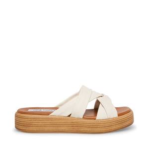 σανδαλια γυναικεια Steve Madden Salita Bone δερματινα Μπεζ | SM-407CE