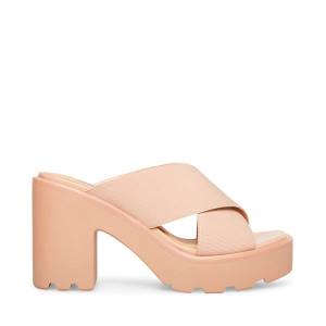 σανδαλια γυναικεια Steve Madden Smash Nude Μπεζ | SM-127NK