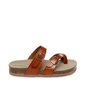 σανδαλια παιδικα Steve Madden Jbeached Cognac καφε | SM-081BO