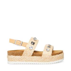 σανδαλια παιδικα Steve Madden Jgemston Raffia καφε | SM-246XL