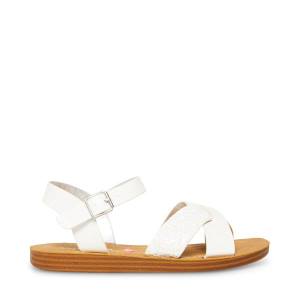 σανδαλια παιδικα Steve Madden Jleague ασπρα | SM-679QU